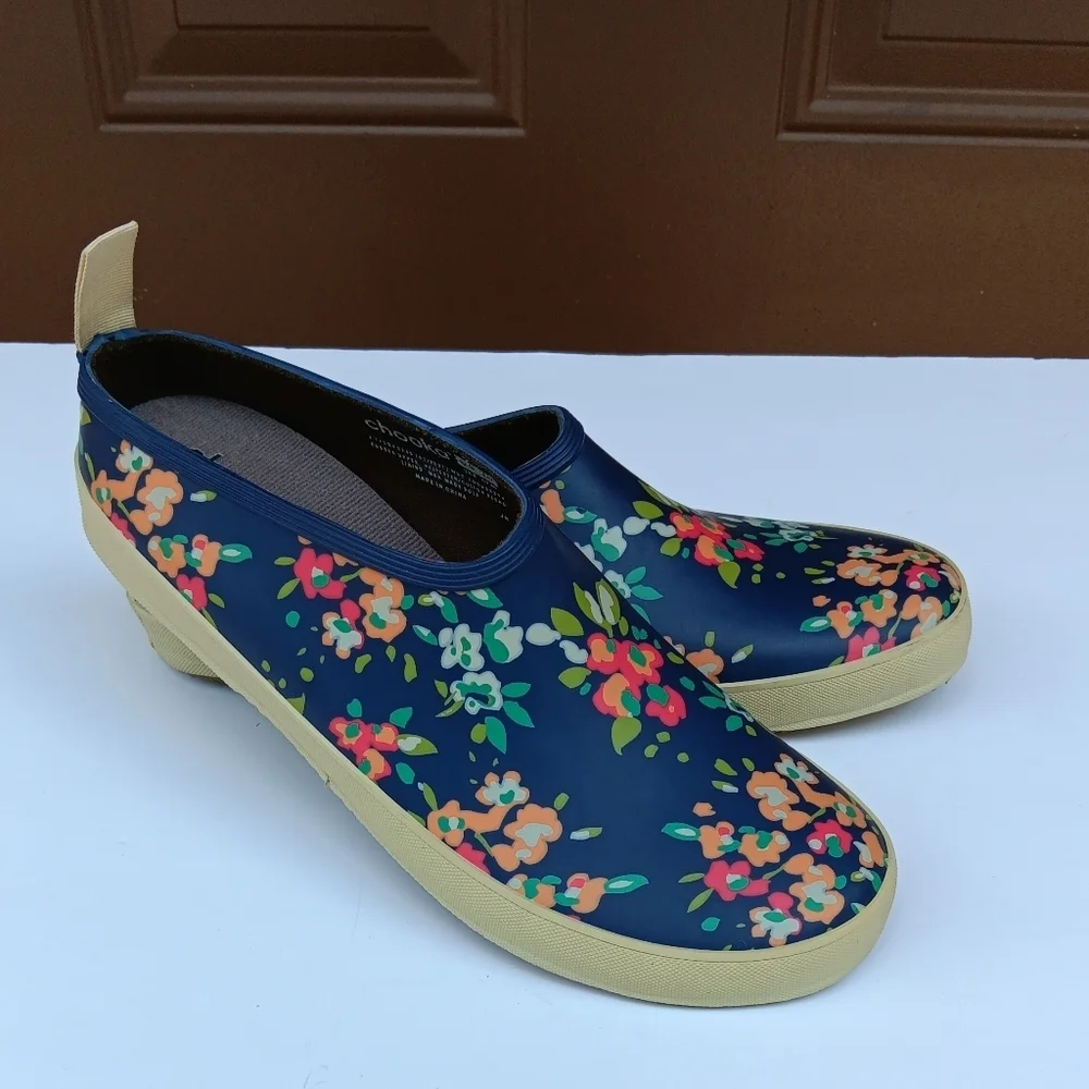 CHOOKA Women's Rain Garden Mule Waterproof US Sz 10 Floral